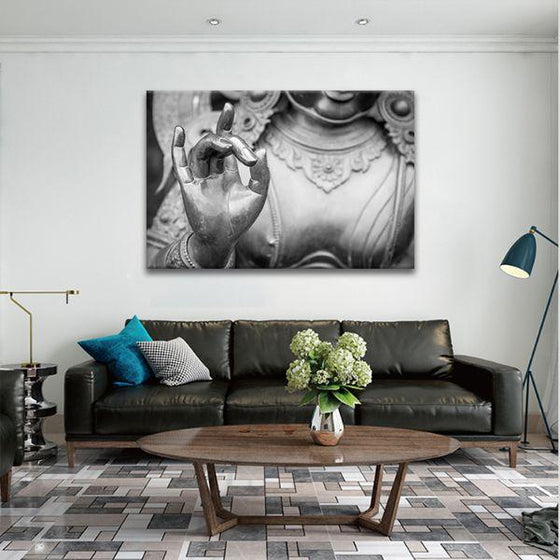 Karana Mudra Hand Positioning Canvas Wall Art Decor