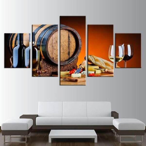 Keep Calm And Drink Wine Wall Art Print