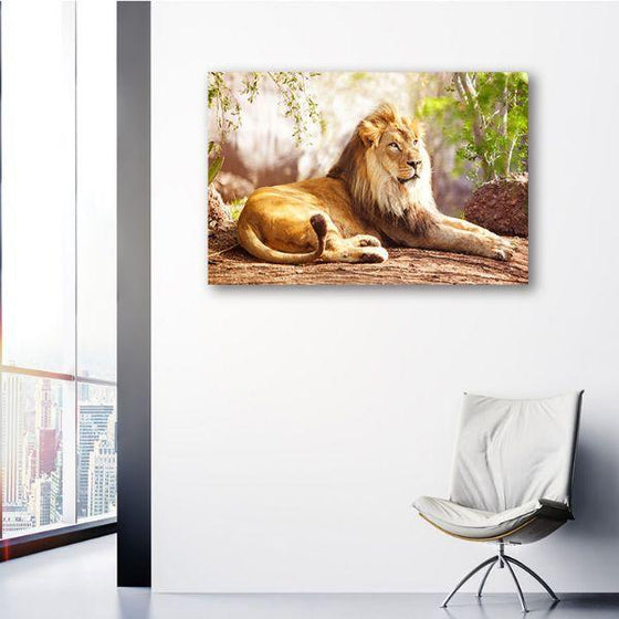 King Of The Jungle 1 Panel Canvas Wall Art Print