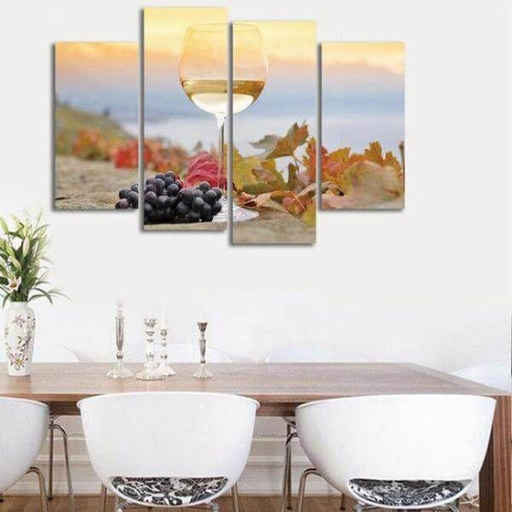 Kitchen Wall Art Wine Canvas