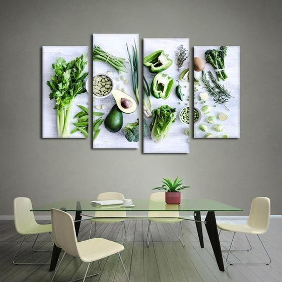 Kitchen Wall Art With Fruit Canvases