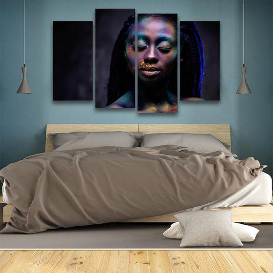 Lady With Dreadlocks Canvas Wall Art Bedroom