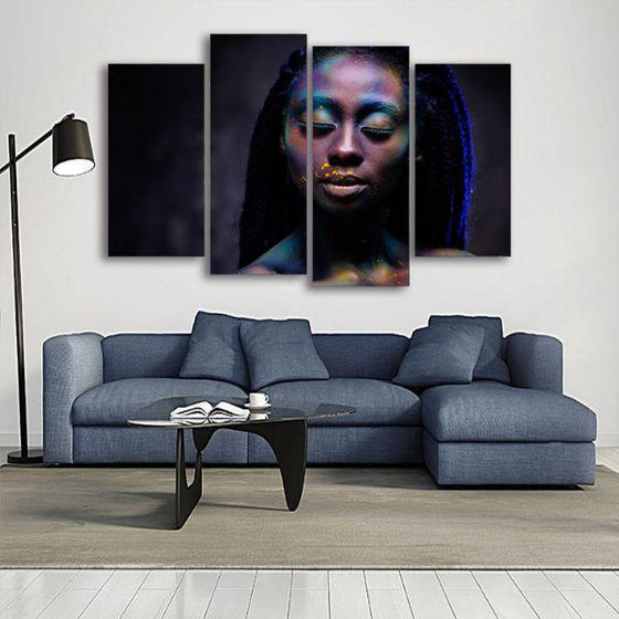 Lady With Dreadlocks Canvas Wall Art Living Room