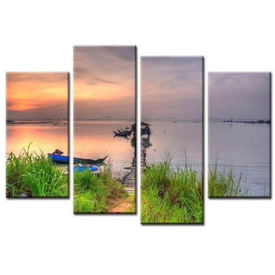 Lake And Sunrise Wall Art