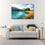 Lake Chamfer View Canvas Wall Art Living Room