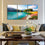 Lake Chamfer 3 Panels Canvas Wall Art Living Room