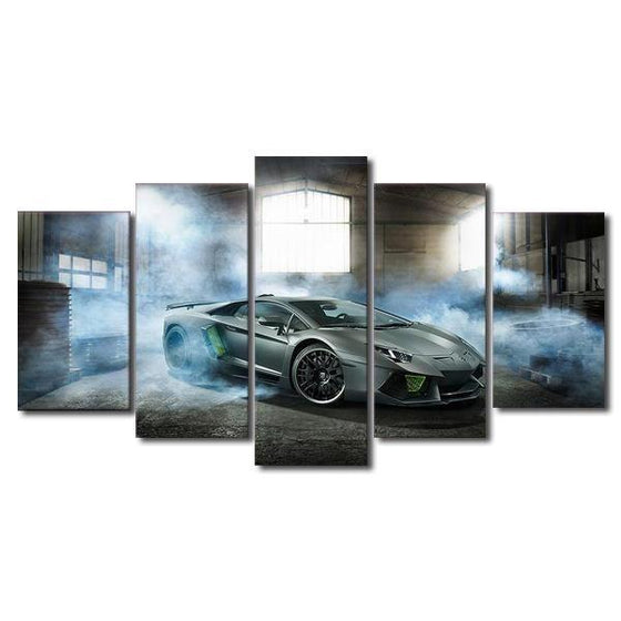 Lamborghini Aventador Car Canvas Wall Art