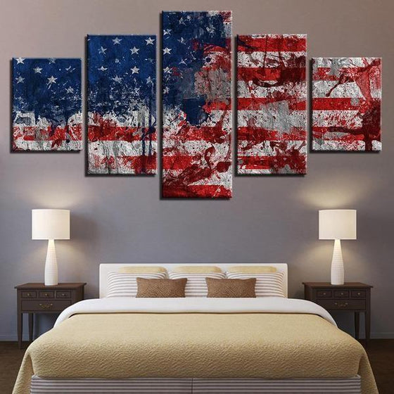 Large American Flag Wall Art Ideas