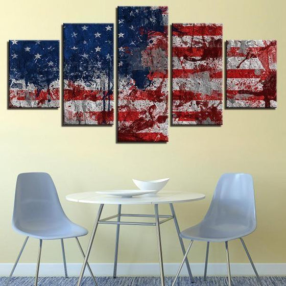 Large American Flag Wall Art Prints