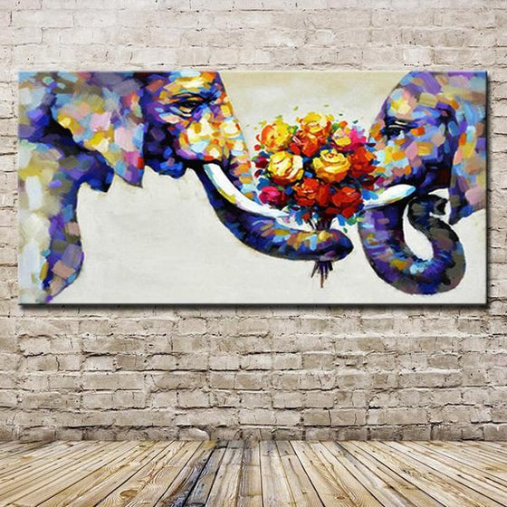 Large Hand Painted Canvas Art
