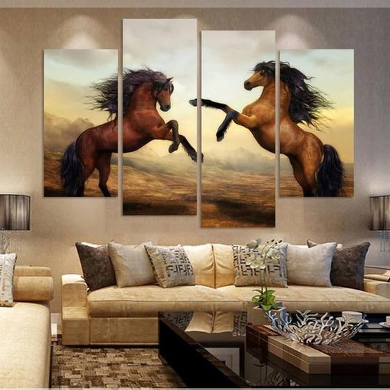 Large Horse Wall Art Canvas
