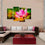 Botanical Pink Lotus Canvas Wall Art Living Room Ideas