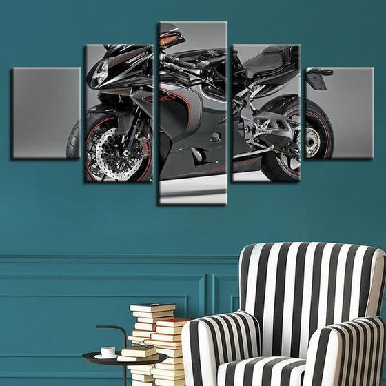 Large Motorcycle Wall Art Canvas