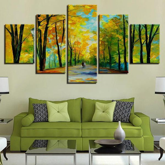 Large Wall Art Of Trees Living Room
