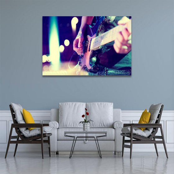 Lead Electric Guitar Canvas Wall Art Living Room