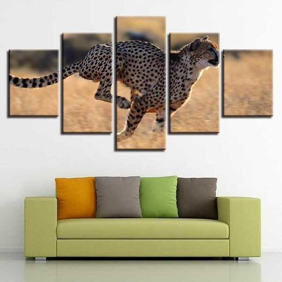 Leopard Metal Wall Art Canvas