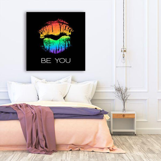 LGBT Be You Canvas Wall Art Bedroom
