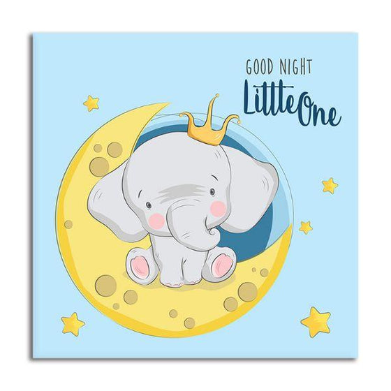 Little Prince Elephant Canvas Wal Art