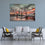 London City At Sunset Canvas Wall Art Living Room