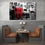 London Telephone Booth Canvas Wall Art Dining Room