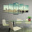 House Of Parliament View 5 Panels Canvas Wall Art Office