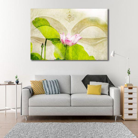 Lotus Flower Zen Canvas Wall Art Decor