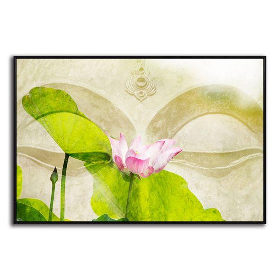 Lotus Flower Zen Canvas Wall Art Print