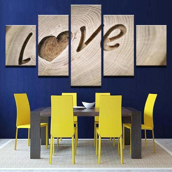Love Heart Wall Art Dining Room