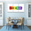 Love Is Love Quote 3 Panels Canvas Wall Art Dining Room