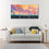 Lovers And A Colorful Sky 3 Panels Canvas Wall Art Living Room
