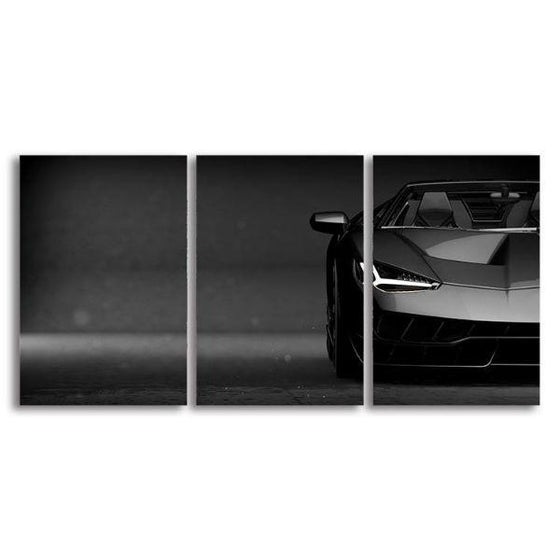 Low Ground Sports Car Canvas Wall Art