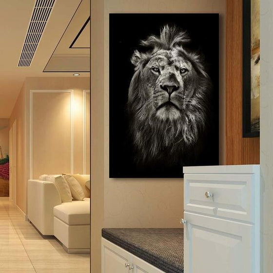 Magnificent Wild Lion Canvas Wall Art Decor