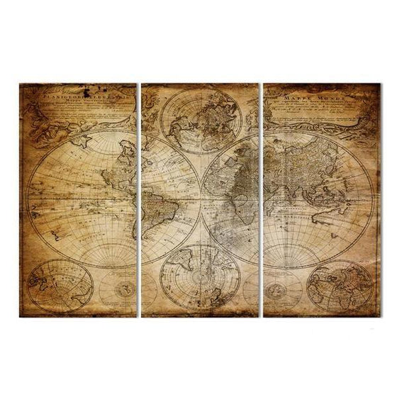 Map Of The World Wall Art Prints