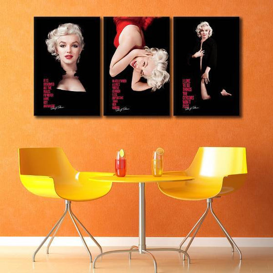 Marilyn Monroe Quotes Wall Art Decor