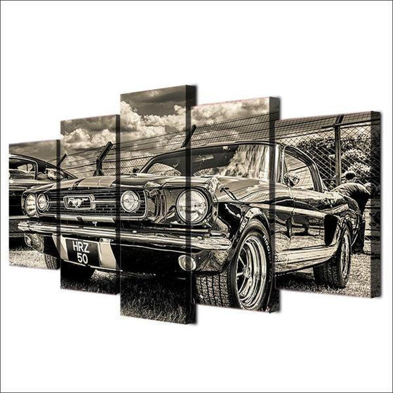 1965 Ford Mustang Canvas Wall Art Prints