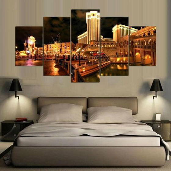 Metal City Wall Art Canvases