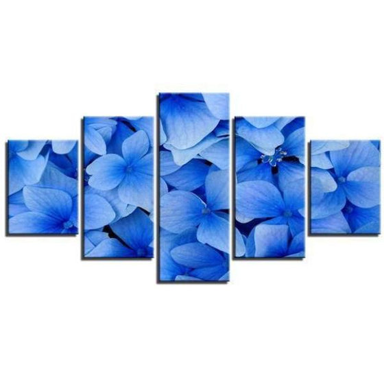 Blue Flowers Canvas Wall Art Prints