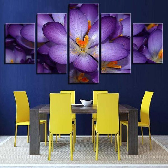 Metal Wall Art Flowers Print