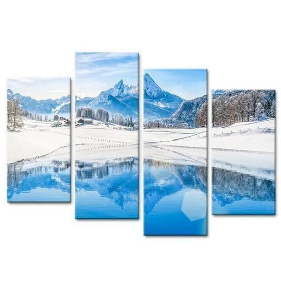 Arctic Mountain View Canvas Wall Art
