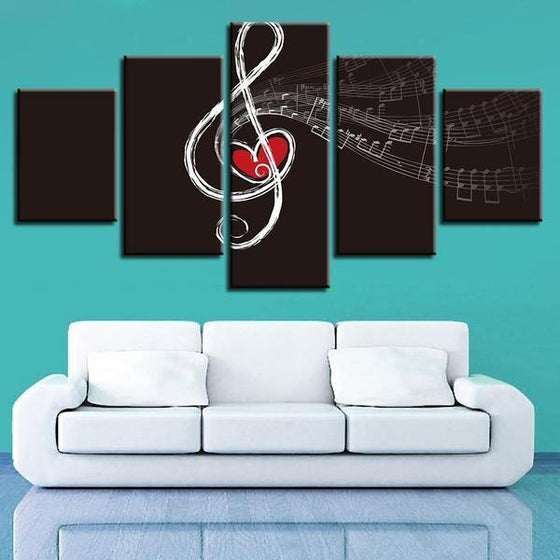 Metal Wall Art Music Canvases