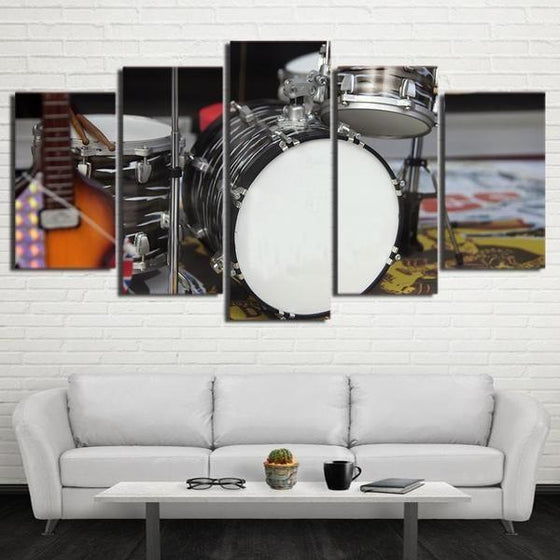 Metal Wall Art Music Theme Print