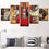 Different Types of Guitar Abstract Canvas Wall Art Living Room