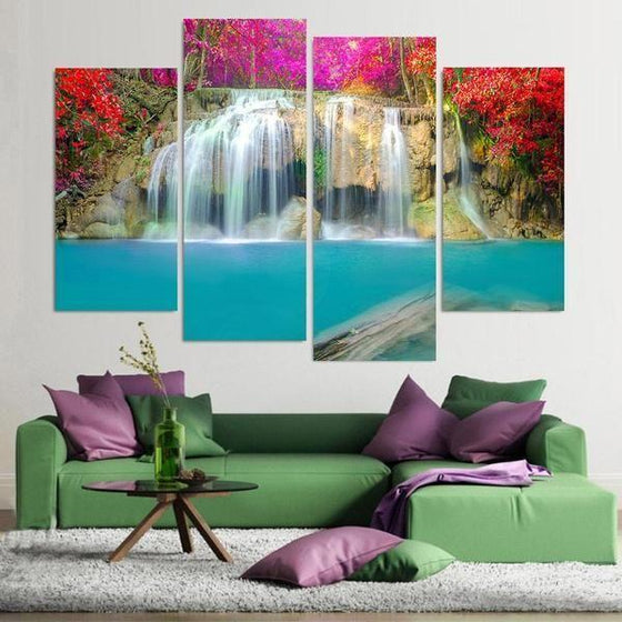 Metal Wall Art Waterfall Canvases