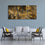 Mineral Structure 3-Panel Abstract Canvas Wall Art Living Room