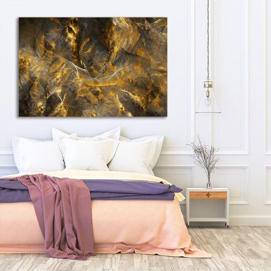 Mineral Structure Abstract Canvas Wall Art Bedroom