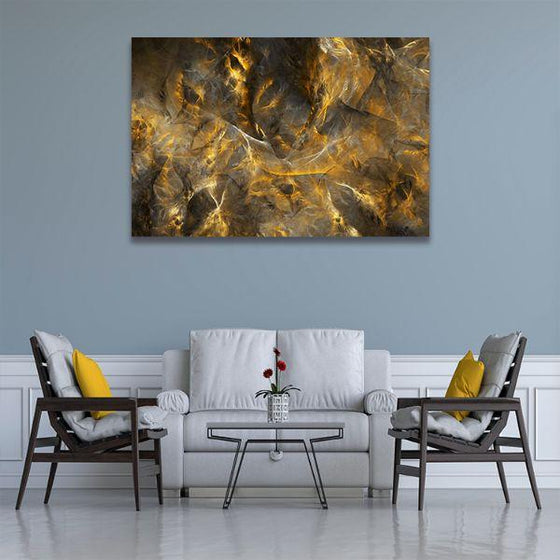 Mineral Structure Abstract Canvas Wall Art Print