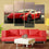 Red Lamborghini Gallardo Canvas Wall Art