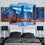 Chicago City Night View Canvas Wall Art Bedroom