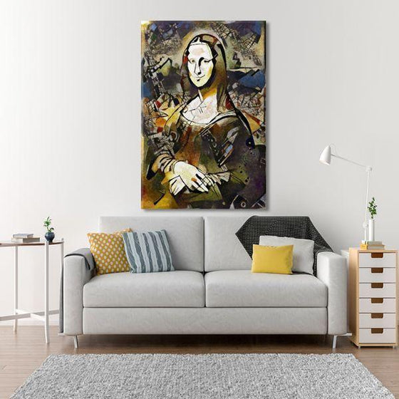 Mona Lisa Contemporary Canvas Wall Art Print
