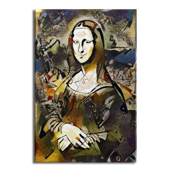 Mona Lisa Contemporary Canvas Wall Art